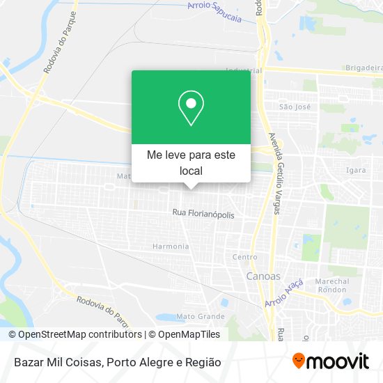 Bazar Mil Coisas mapa