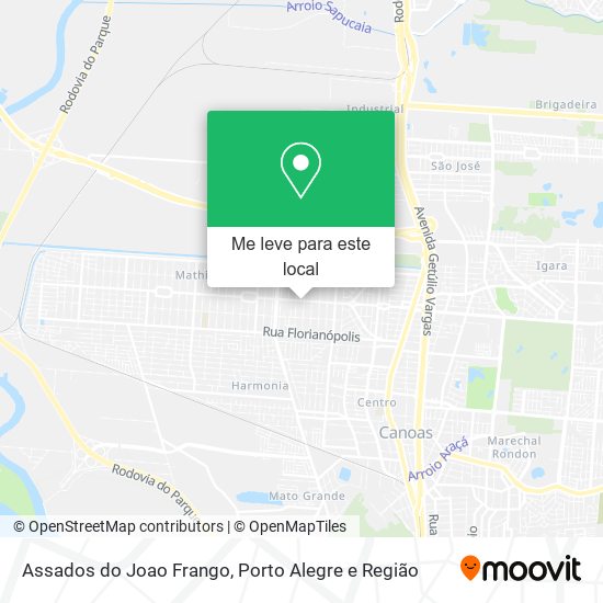 Assados do Joao Frango mapa