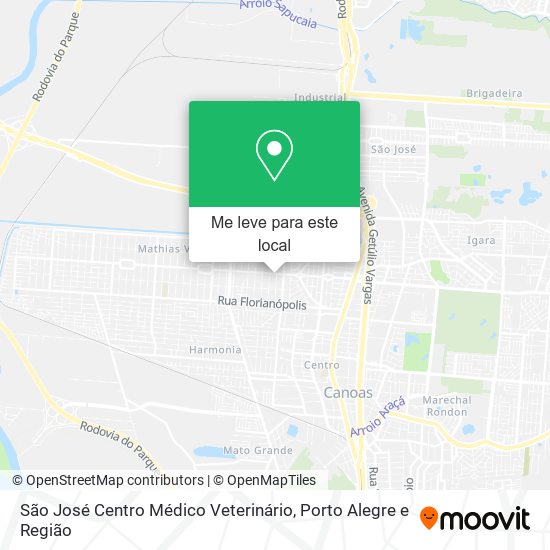 São José Centro Médico Veterinário mapa