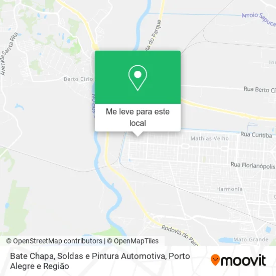 Bate Chapa, Soldas e Pintura Automotiva mapa