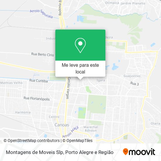 Montagens de Moveis Slp mapa