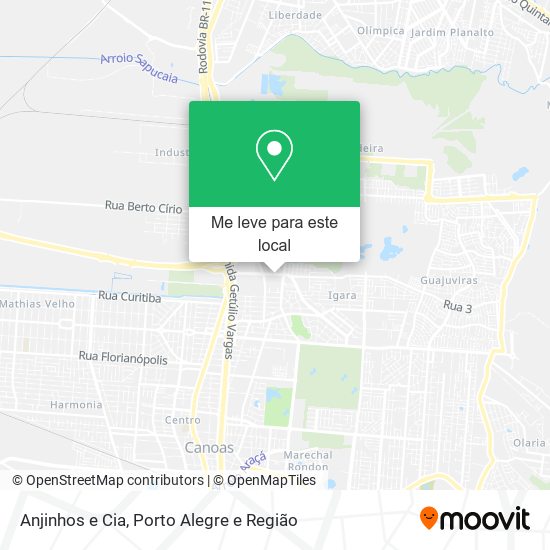 Anjinhos e Cia mapa