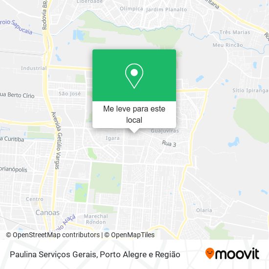 Paulina Serviços Gerais mapa