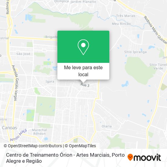 Centro de Treinamento Órion - Artes Marciais mapa