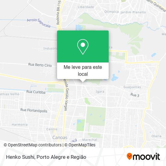 Henko Sushi mapa