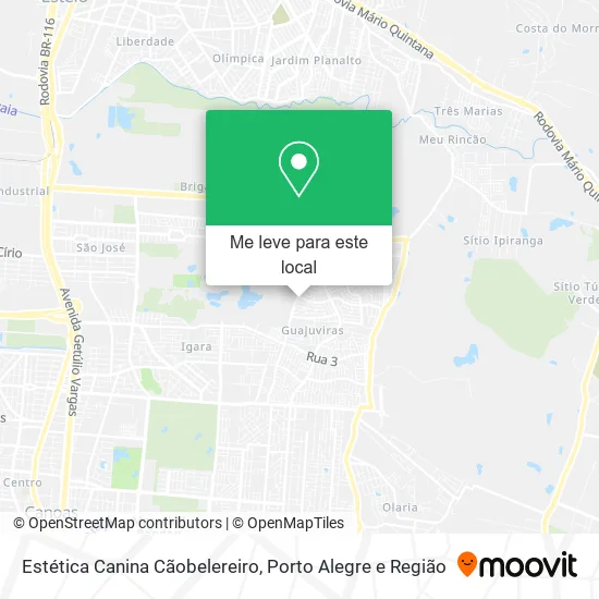 Estética Canina Cãobelereiro mapa