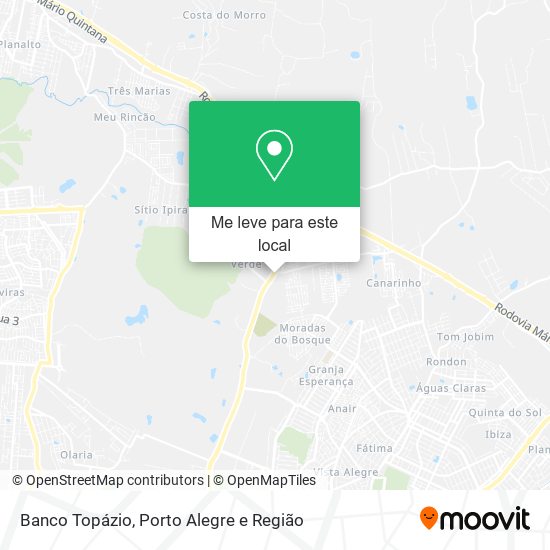 Banco Topázio mapa