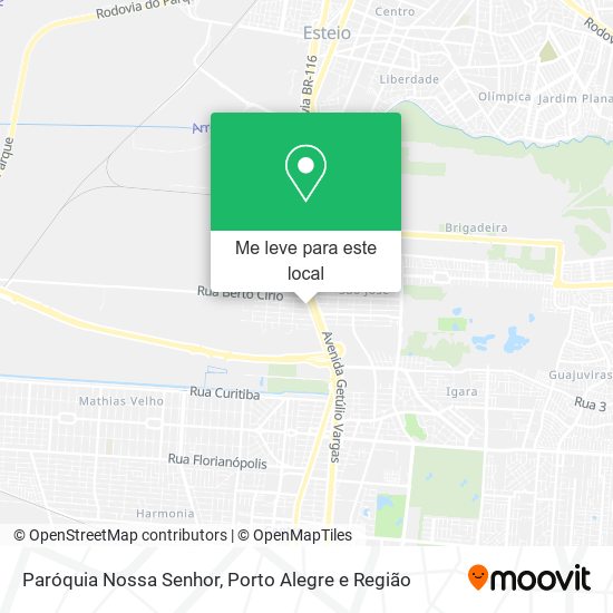 Paróquia Nossa Senhor mapa