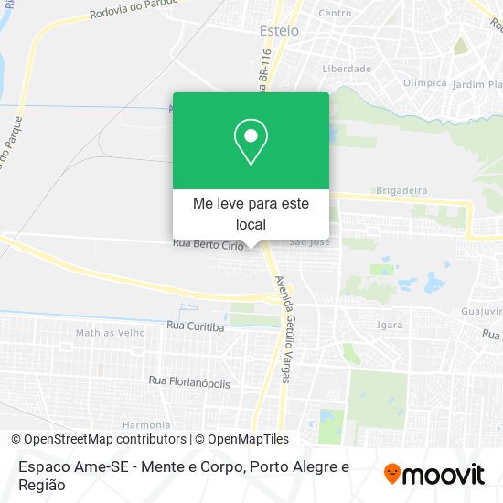 Espaco Ame-SE - Mente e Corpo mapa