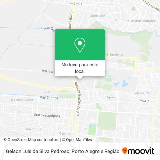 Gelson Luis da Silva Pedroso mapa
