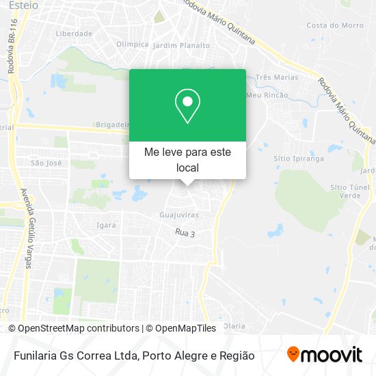 Funilaria Gs Correa Ltda mapa