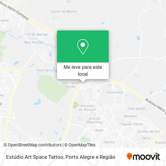 Estúdio Art Space Tattoo mapa