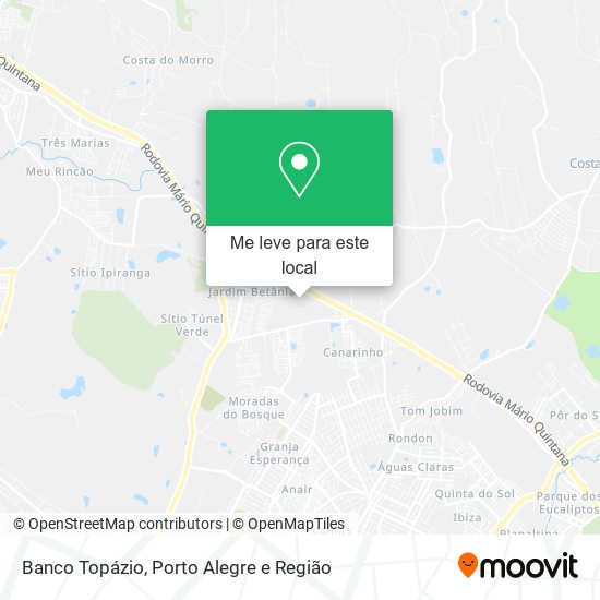 Banco Topázio mapa