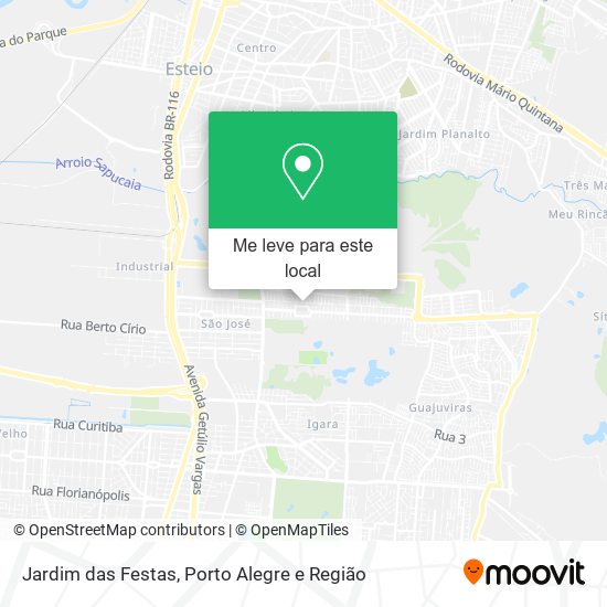 Jardim das Festas mapa