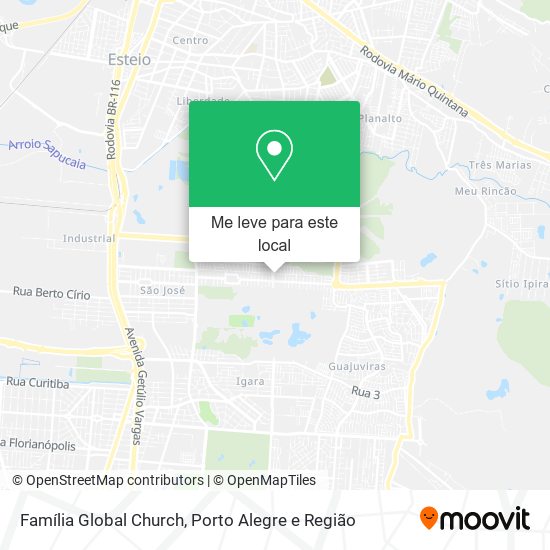 Família Global Church mapa