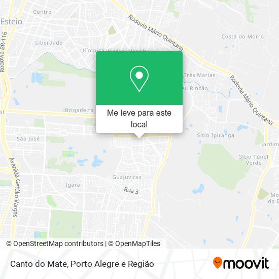 Canto do Mate mapa