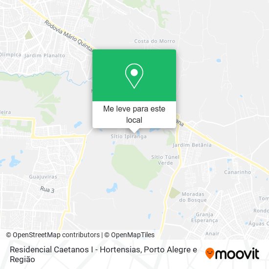 Residencial Caetanos I - Hortensias mapa