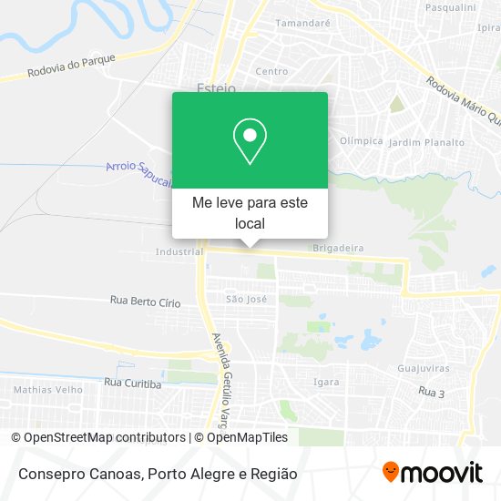 Consepro Canoas mapa