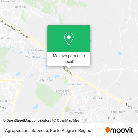Agropecuária Sapecao mapa