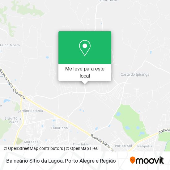Balneário Sítio da Lagoa mapa