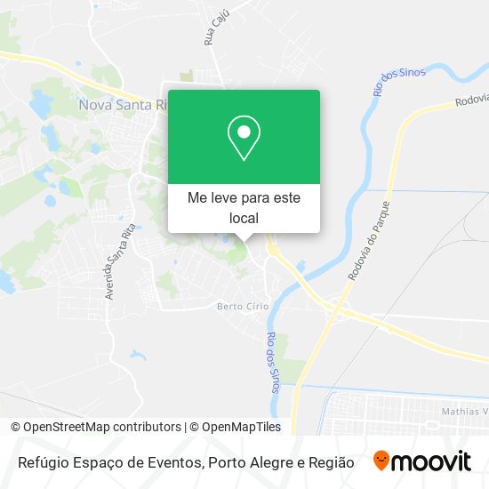 Refúgio Espaço de Eventos mapa