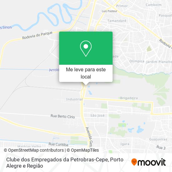 Clube dos Empregados da Petrobras-Cepe mapa