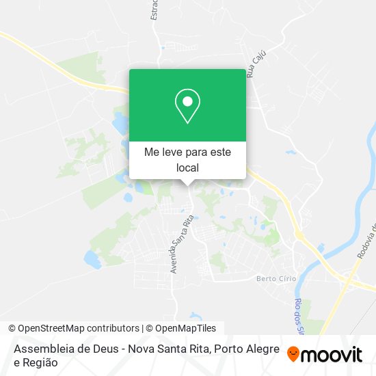 Assembleia de Deus - Nova Santa Rita mapa