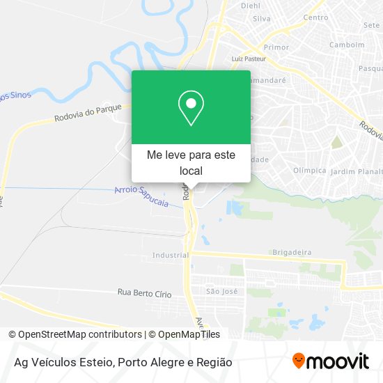 Ag Veículos Esteio mapa