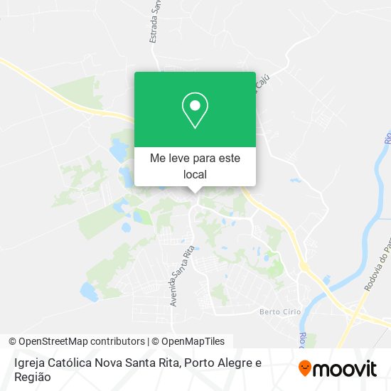 Igreja Católica Nova Santa Rita mapa