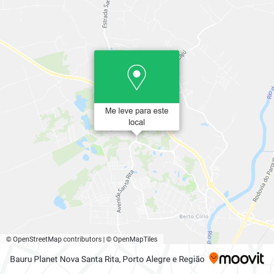 Bauru Planet Nova Santa Rita mapa
