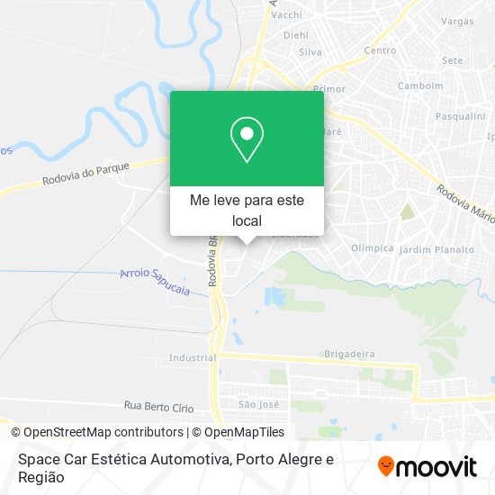 Space Car Estética Automotiva mapa
