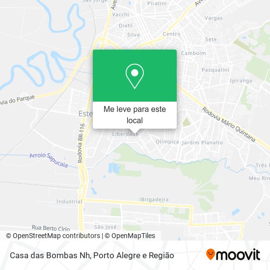 Casa das Bombas Nh mapa