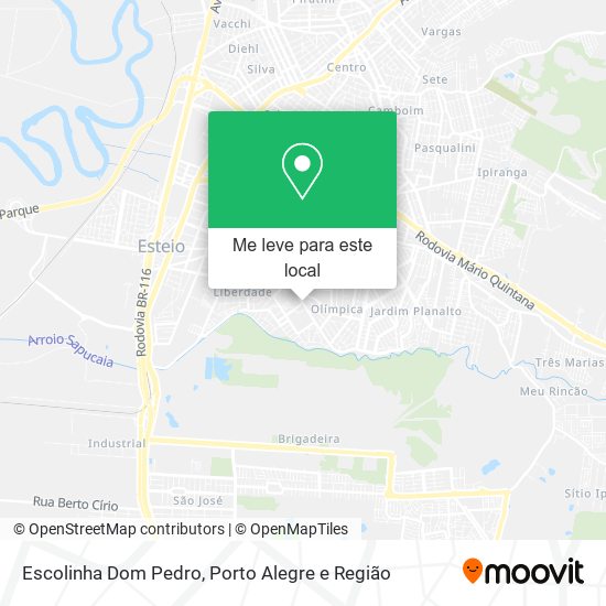 Escolinha Dom Pedro mapa