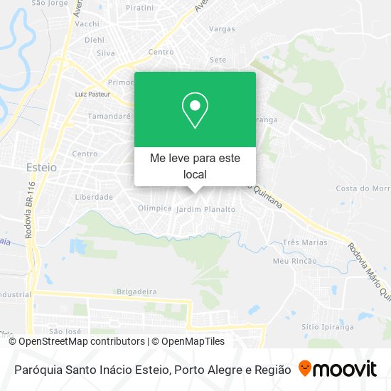 Paróquia Santo Inácio Esteio mapa