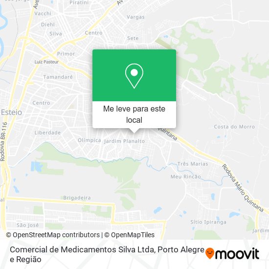 Comercial de Medicamentos Silva Ltda mapa