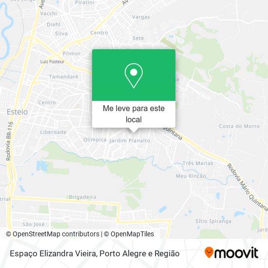 Espaço Elizandra Vieira mapa