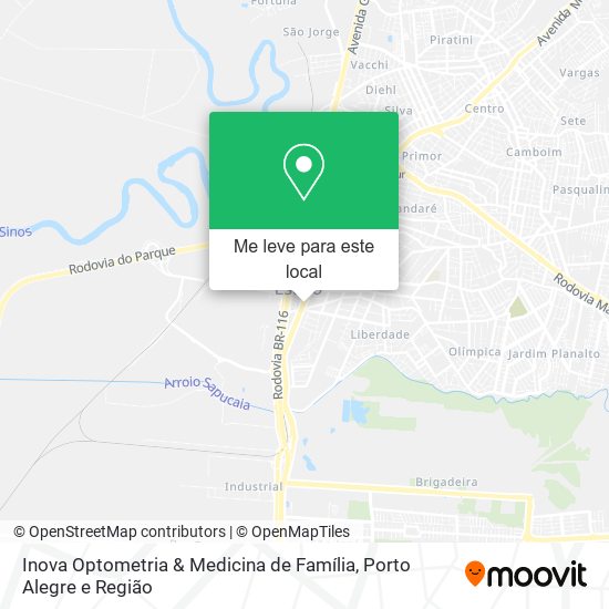 Inova Optometria & Medicina de Família mapa