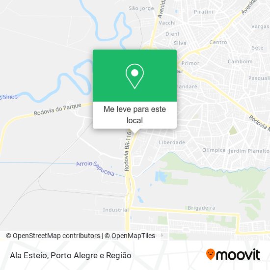 Ala Esteio mapa