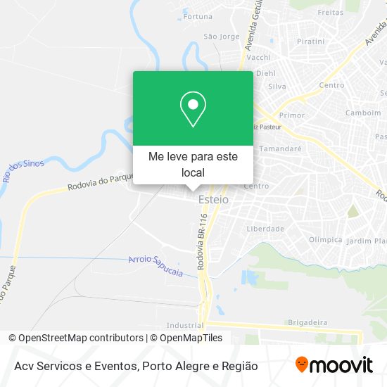 Acv Servicos e Eventos mapa