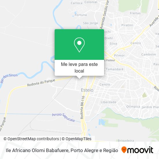 Ile Africano Olomi Babafuere mapa
