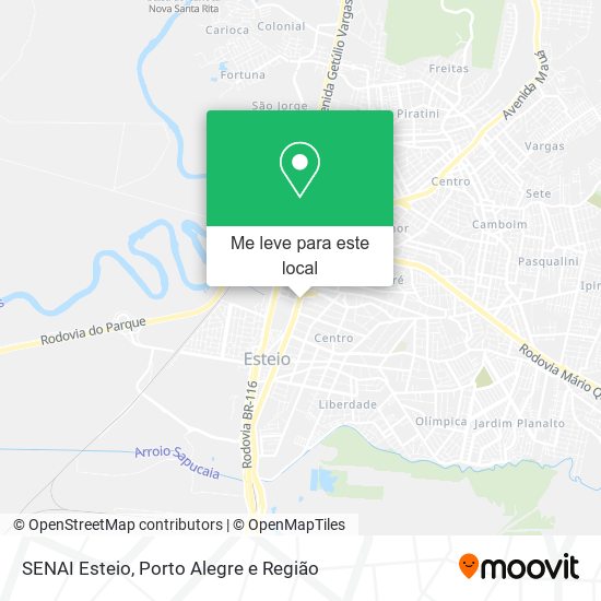 SENAI Esteio mapa