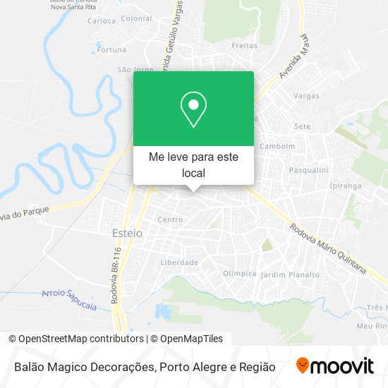 Balão Magico Decorações mapa