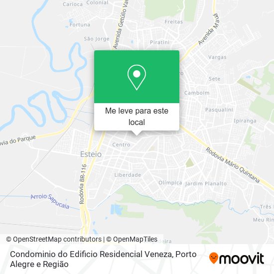 Condominio do Edificio Residencial Veneza mapa