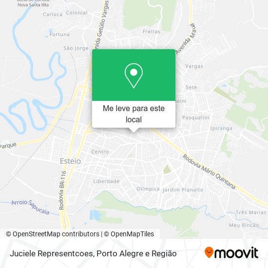 Juciele Representcoes mapa