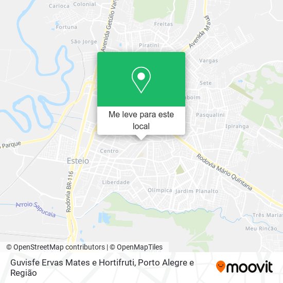 Guvisfe Ervas Mates e Hortifruti mapa