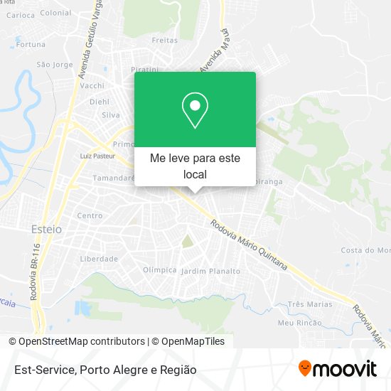 Est-Service mapa