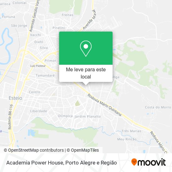 Academia Power House mapa