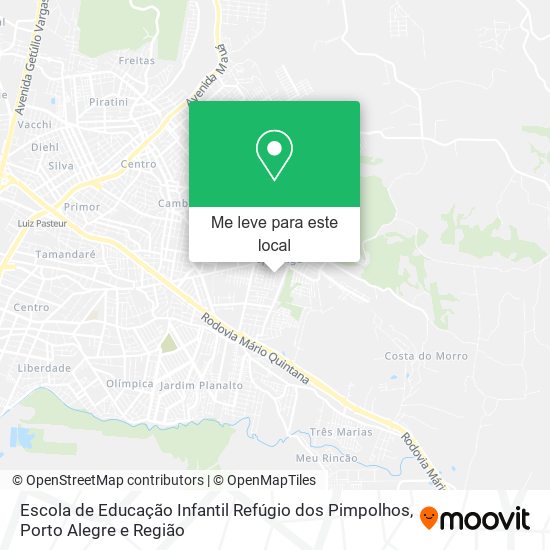 Escola de Educação Infantil Refúgio dos Pimpolhos mapa