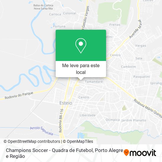 Champions Soccer - Quadra de Futebol mapa