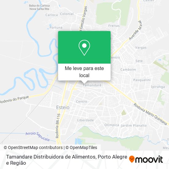 Tamandare Distribuidora de Alimentos mapa